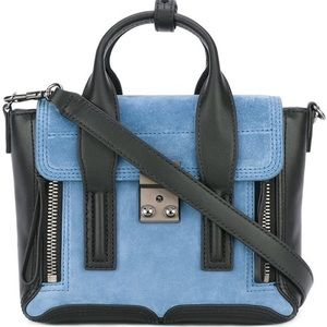 3.1 Phillip Lim pashli satchel mini suede x leather